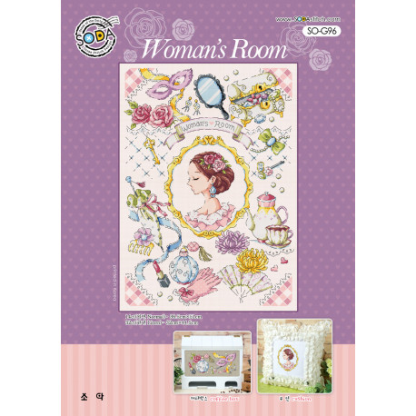 Схема для вишивки нитками хрестиком Soda Stitch Womans Room фото