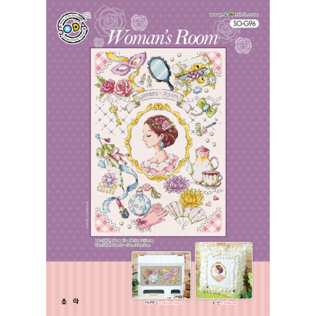 Схема для вишивки нитками хрестиком Soda Stitch Womans Room фото