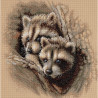 Набор для вышивания Dimensions 35253 Two Raccoon Cubs фото