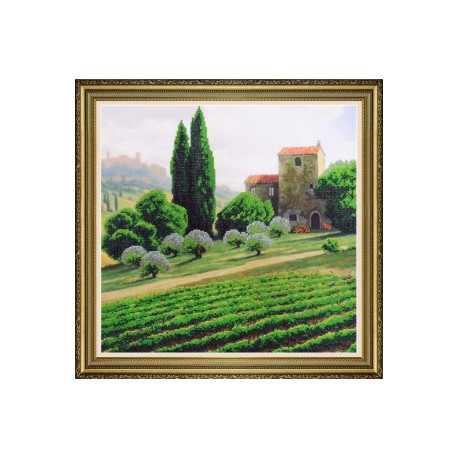 Набор для вышивания Картины Бисером Итальянский пейзаж Р-418