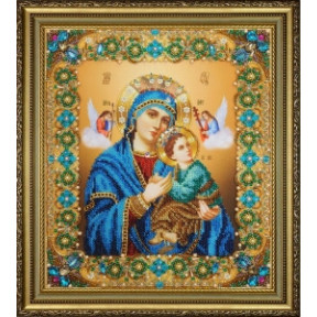 Набор для вышивания бисером Картины Бисером Икона Божьей Матери Неустанной Помощи  Р-417