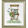 Набор для вышивания Permin (Chair with flowers) 92-8104 фото