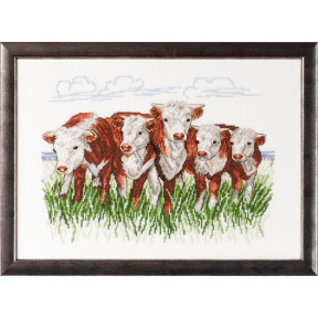 Набор для вышивания Permin (Hereford cows) 70-7432