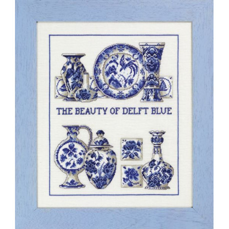 Набор для вышивания Permin Delft blue 70-3441 фото