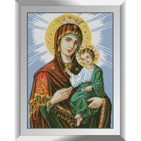 Набір для малювання каменями алмазний живопис Dream Art Ікона Божої Матері (Іверська) (квадратні, повна) 31202D