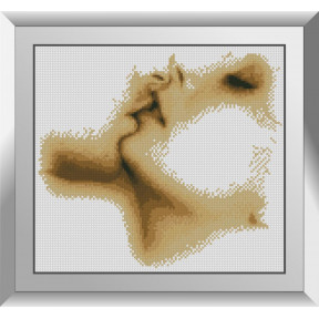 Набор для рисования камнями алмазная живопись Dream Art Целуй (квадратные, полная) 31373D