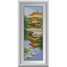 Набор для рисования камнями алмазная живопись Dream Art Пагода (квадратные, полная) 30956D