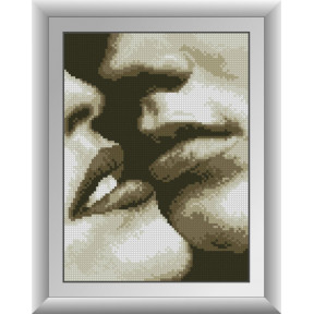 Набір для малювання каменями алмазний живопис Dream Art Поцілунок (квадратні, повна) 31005D