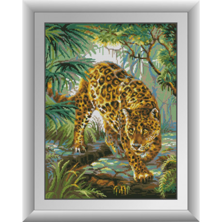 Набір для малювання каменями алмазний живопис Dream Art Леопард
