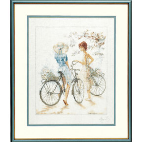 Набор для вышивания Lanarte PN-0007949 Girls on Bicycle
