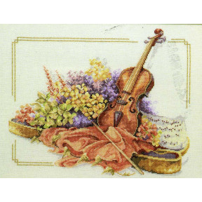 Набор для вышивания Lanarte L34128 Violin with flowers