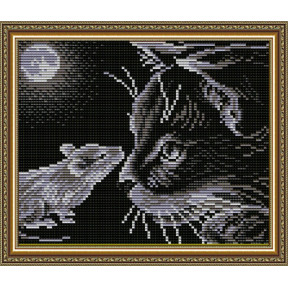 Набір для малювання каменями алмазний живопис ArtSolo Кішки-мишки AT5511