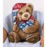 Набор для вышивки крестом Panna ПД-1877 Подушка Мой Медвежонок