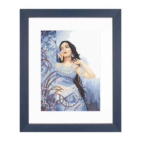 Набір для вишивання Lanarte L35068 Beauty in Blue фото