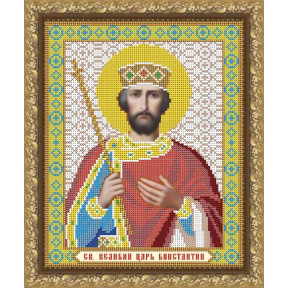 Схема на ткани для вышивания бисером ArtSolo Святой Великий Царь Константин  VIA4027