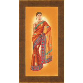 Набір для вишивання PN-0145758 Indian lady in orange sari