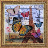 Набор для вышивания бисером Butterfly 107 Привет из Парижа фото