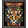 Схема на ткани для вышивания бисером ArtSolo Огненный тигр