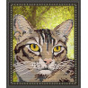Схема на ткани для вышивания бисером ArtSolo Полосатый кот