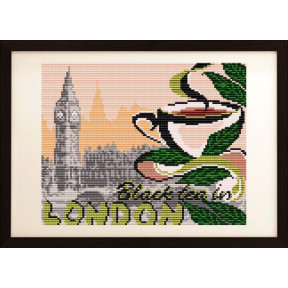 Схема на ткани для вышивания бисером ArtSolo ... на черный чай в Лондон  VKA4401