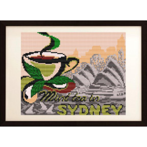 Схема на ткани для вышивания бисером ArtSolo ... на мятный чай в Сиднее  VKA4408