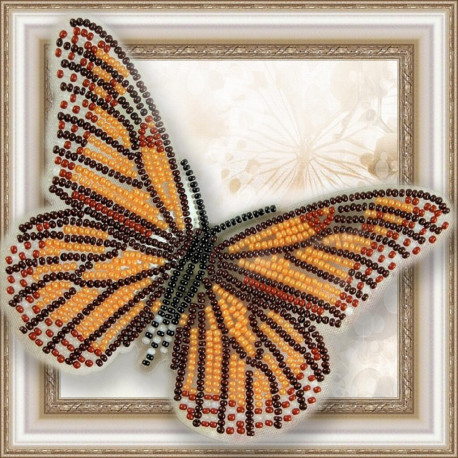 Набор для вышивки бисером бабочки на прозрачной основе