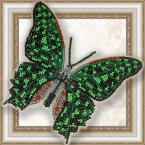 Набор для вышивки бисером бабочки на прозрачной основе Вдохновение Графия Агамемнон BGP-023