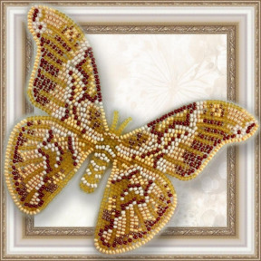 Набор для вышивки бисером бабочки на прозрачной основе Вдохновение Айлантовый Шелкопряд BGP-035