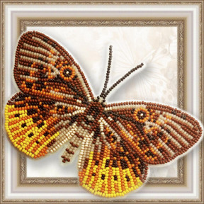 Набор для вышивки бисером бабочки на прозрачной основе Вдохновение Eurybia Juturna BGP-054
