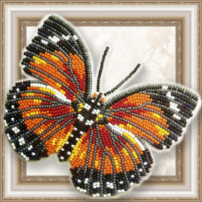 Набор для вышивки бисером бабочки на прозрачной основе Вдохновение Euphaedra Eleus BGP-057