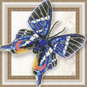 Набір для вишивання бісером метелика на прозорій основі Rhetus Dysonii