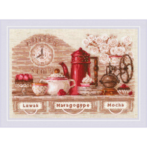 Набор для вышивки крестом Риолис Coffee Time 1874