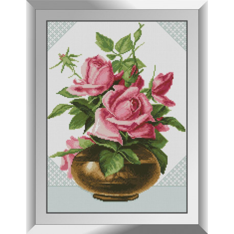 Набір алмазного живопису Dream Art Рожеві троянди 31481D фото