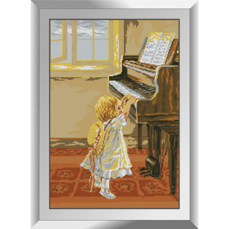 Набор алмазной живописи Dream Art Маленькая пианистка 31498D