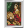 Набір алмазного живопису Dream Art Дівчина і лев 31525D фото