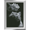 Набір алмазного живопису Dream Art Кіт з магнолією 31551D фото