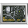Набір алмазного живопису Dream Art Кіт вночі 31556D фото