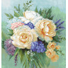 Набор для вышивки крестом Luca-S Букет цветов B2370 фото