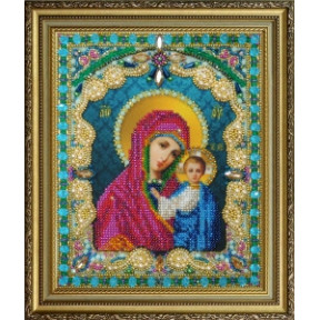 Набір для вишивання бісером Картини Бісером Казанська Ікона Божої Матері Р-409