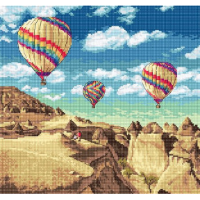 Набор для вышивания LETISTITCH Воздушные шары над Гранд-Каньоном LETI 961