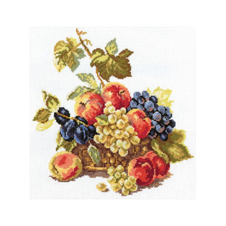 Набор для вышивки крестом Алиса 5-04 Яблоки и виноград фото