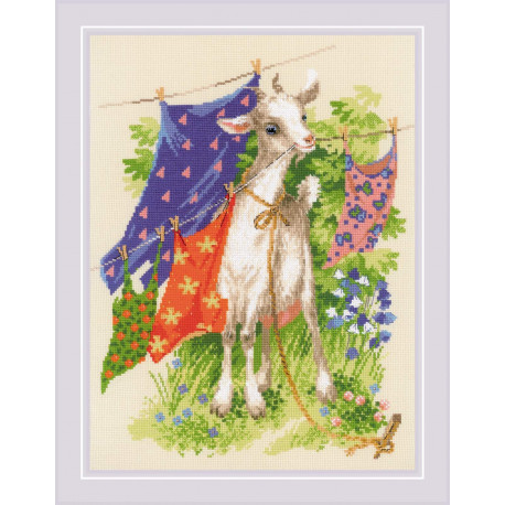 Набір для вишивання хрестиком Ріоліс Пустотлива кізочка 1891