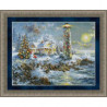 Набір для вишивання Kustom Krafts 98047 Lighthouse Christmas