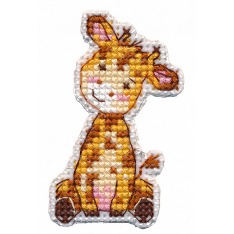 Набор для вышивки крестом Овен Значок-жираф 1320о фото
