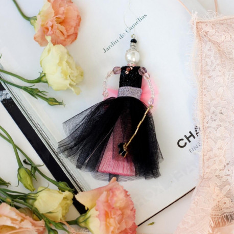 Набор для создания украшения куколки-подвески Абрис Арт Розовый