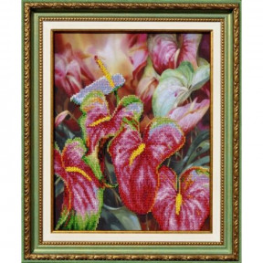 Набір для вишивання Картини Бісером Р-076 Квітка фламінго