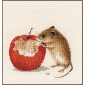 Набор для вышивания Lanarte Мышка с яблоком PN-0175633