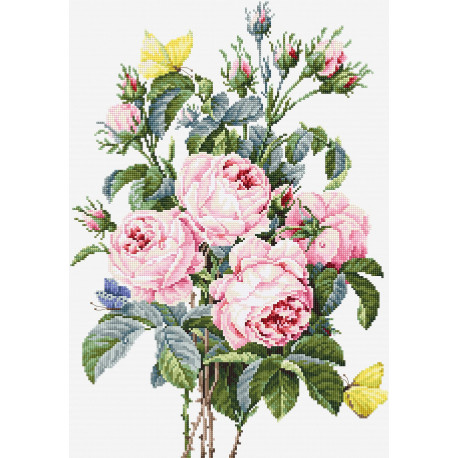 Набір для вишивання хрестиком Luca-S Букет троянд BA2373 фото