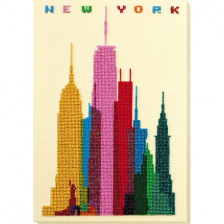 Набір для вишивання бісером на полотні Абріс Арт «Нью-Йорк»