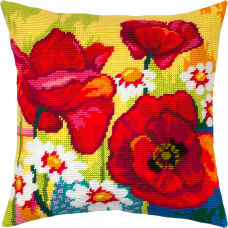 Набор для вышивки подушки Чарівниця Натюрморт с цветами V-323